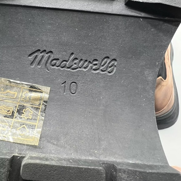 Madewell Leather Dani Chelsea Lugsole Boots Pull On Stable Brown Women Size 10 - Picture 11 of 11